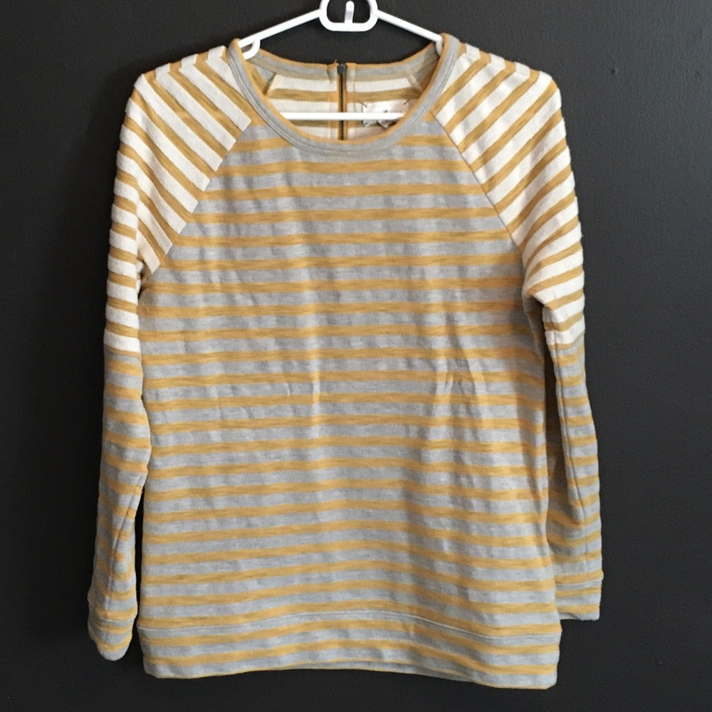 Lou&Grey Zip-back Long Sleeve Sweatshirt Tee